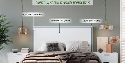 אופן בחירת הצבעים בראש מיטה