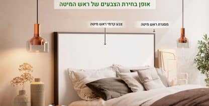 אופן בחירת הצבעים בראש מיטה