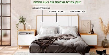 אופן בחירת הצבעים בראש מיטה