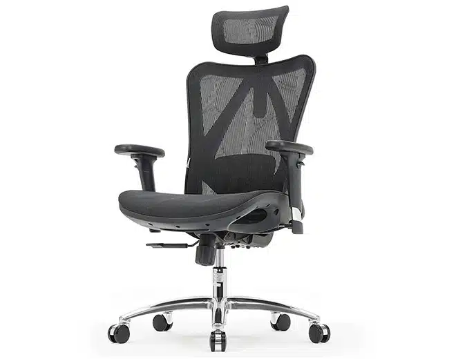 כיסא משרדי ארגונומי ואורטופדי דגם M-57 BLACK